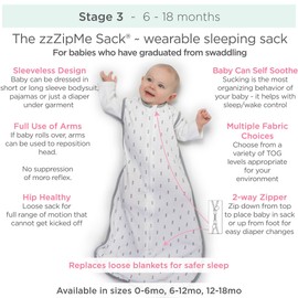 SwaddleDesigns Baby Sleep Sack 0-6 months, Cotton Muslin Wearable Blanket with 2-way Zipper, Non-Weighted Sleeping Sack for Safer Sleep, Watercolor Peachy Pink Floral, Small