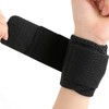 2Pcs Wrist Wraps Black Adjustable Breathable Elastic Skin Friendly Soft
