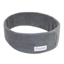 SleepPhones Auriculares inalámbricos para dormir de AcousticSheep V8 | Batería de 24 horas | Auriculares Bluetooth originales y más cómodos para dormir (mediano, forro polar gris suave)