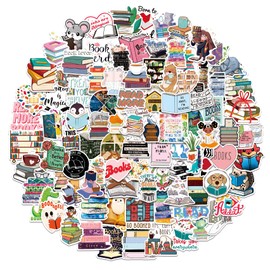 100Pcs Reading Stickers, Waterproof Book Bookish Stickers for Kids Teens Students Teachers Reading Lovers, Motivational Book Quote Stickers for Journaling Scrapbook Laptop Water Bottle