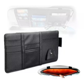 Dolores Organizador De Visera Coche Bolsa Cuero Multiusos De Tarjeta
