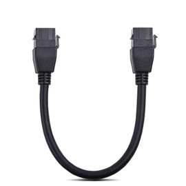 UseBean HDMI Keystone Coupler 4K (2-Pack), HDMI Keystone Jack Inserts Female to Female Adapter Pigtail Extension Cable Snap-in for Wall Plate, (0.3ft Black)