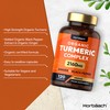 Organic Turmeric and Black Pepper Capsules | 2160mg | High