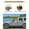 BGGTMO Mountain License Plate Frames- Gray on Black Mountain Raised,