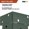 Iron Forge Tools Deer Stand Brackets, 4x4 Green Powder Coated