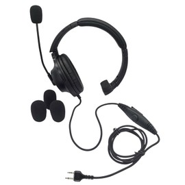 stdgove Over Ear 2 Pin Headset Boom Mic Headphone Noise Cancelling Earmuff Radio Earpiece for Midland gxt x-tra xtra x Talker gmrs gtx 1000 1000g 1050 gxt1000vp4 t51r lxt600pa(Single Sided)