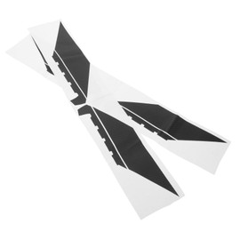 GRIRIW 4pcs Car Sticker Car Stickers Vehicle Hood Decal Carbon Fiber Pattern Decal Hoods for Vehicles PVC Black