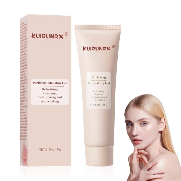 KUIRUNRX® Exfoliating Gel, Sanfte Gesichtsreinigung Exfoliator Cleanser, Deep Cleansing Moisturizing