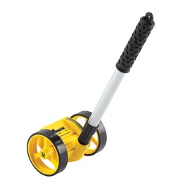 ROLATAPE RT204 Dual 4-Inch Measuring Wheel - Accurate Distance Measurement Tool, Lightweight & Durable, Ideal for Construction, Landscaping, and DIY Projects - Yellow
