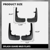 G-PLUS 4PCS Mud Flaps Splash Guards Mudguards Mudflaps with Hardware