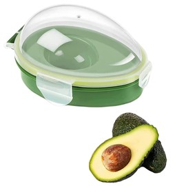 Avocado Storage Container for Refrigerator, Airtight Avocado Saver with Silicone Seal, Reusable Avocado Holder Box, Keep Fresh for Days