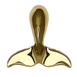 Humpback Whale Tail Doorbell Ringer - Brass