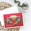 Caroline's Treasures Crab Seafood One Greeting Cards Pack of 8