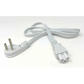SF Cable 1ft Ultra Low Profile Angle NEMA 5-15P to C5 Power Cord 3-Slot 18/3 ...