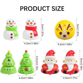 GWAWG Christmas Pull-Back Toys 6pcs Assortments Pull-Back Vehicle Christmas Stocking Stuffers Christmas Toys for Kids Party Bag Filler