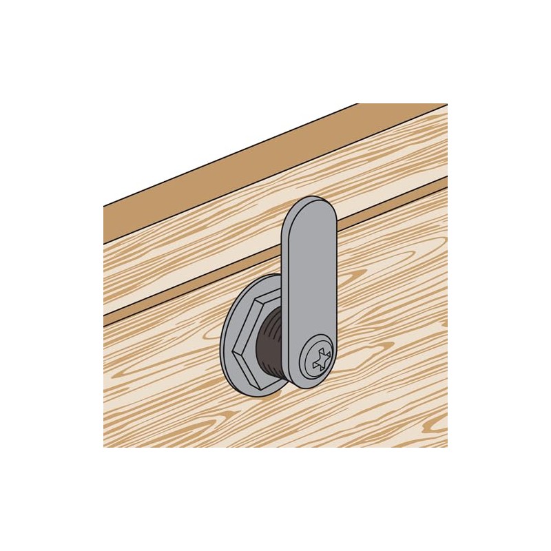 Prime-Line S 4130 Mailbox Lock – Replacement, Multipurpose Mailbox Lock