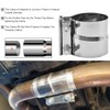 Blueshyhall Exhaust Clamp, Pipe Connector Stainless Steel with M10 Galvanised