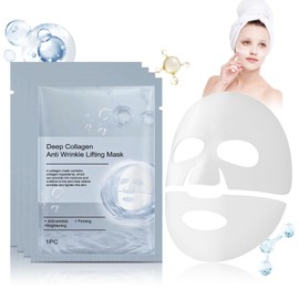 Allony Biodance Bio-collagen Real Deep Mask, Bio Collagen Mask Overnight, Korean Collagen Face Mask, Hydrates and Moisturizes, Firms the Skin(4Pcs)