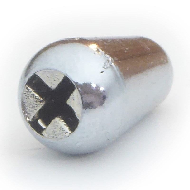 Silver/Chrome Guitar pickup switch tip knob