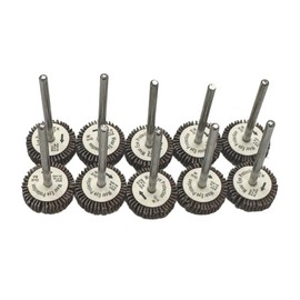 CGW 3/4" x 3/16" x 1/8" Mini Flap Wheels 80 Grit Aluminum Oxide 10 Pack