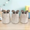 JAYOGLA Marble Effect Kitchen Storage Canisters, Tea Coffee Sugar Containers