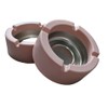 MIFAH Colour Full Plastic Ashtray Pack OF 2,Pastel Colours Won't