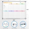 Fitness Tracker Magnetic Whiteboard Workout Plan Dry Erase Board for
