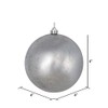 Vickerman 4" Silver Foil Ornament, 6 per Bag