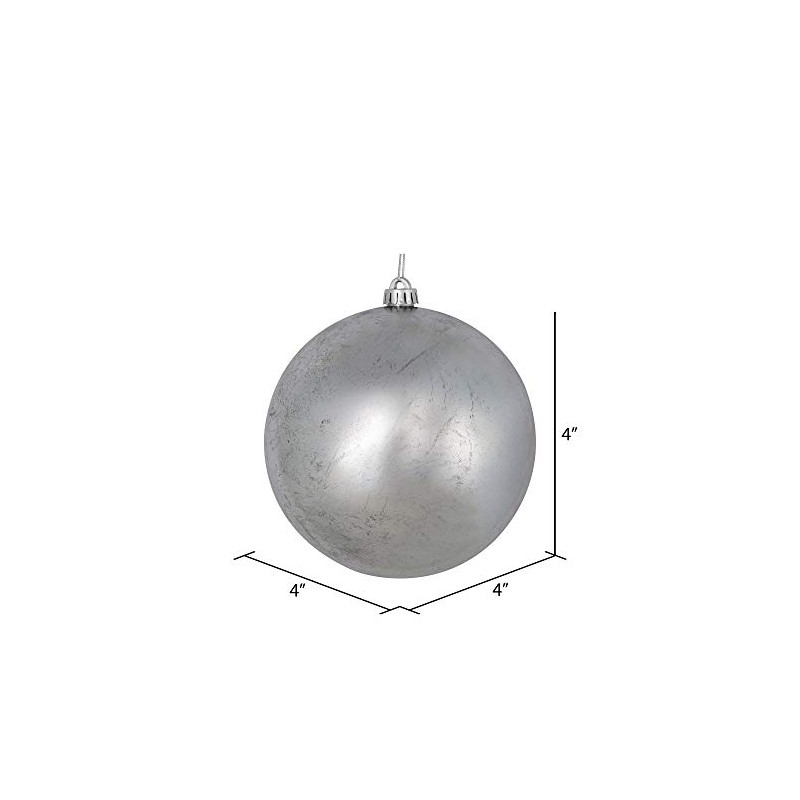 Vickerman 4" Silver Foil Ornament, 6 per Bag