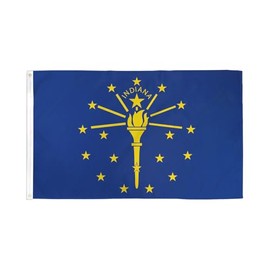 Indiana Flag 3x5ft Polyester - Perfect for Residential, Business Fronts and Dealerships, etc!