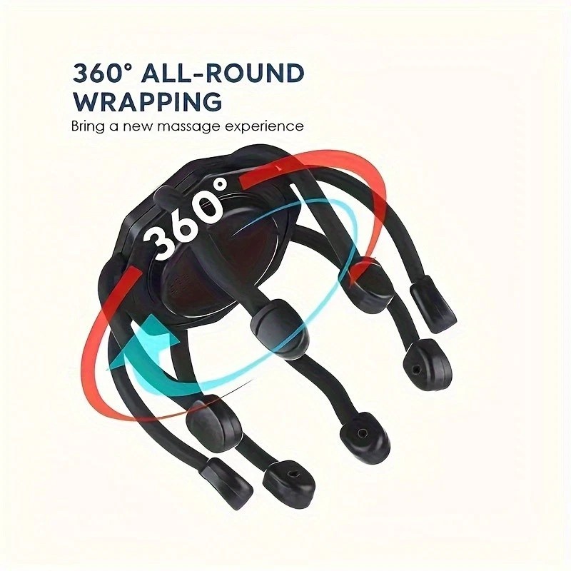 Unbranded Portable TENS Scalp Massager with 3 Modes&360-degr