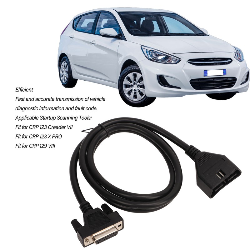 Main Cable OBDII Cable Replacement for Launch CRP 123 X