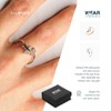 Adjustable 925 Sterling Silver Airplane Ring with Cubic Zirconia -