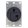 Hubbell HBL9308 2P3W, 30A 125V, 5-30R, Receptacle, black RTP, 5-30