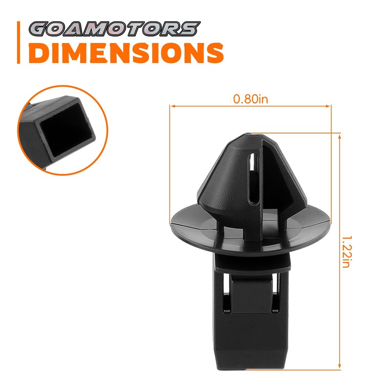 GoaMotors 8PCS Grille Moulding Clips 68213168AA Fit for Ram 1500