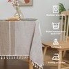 Nesrefyn Tablecloths for Rectangle Tables, Cotton Linen Table Cloth Non-slip