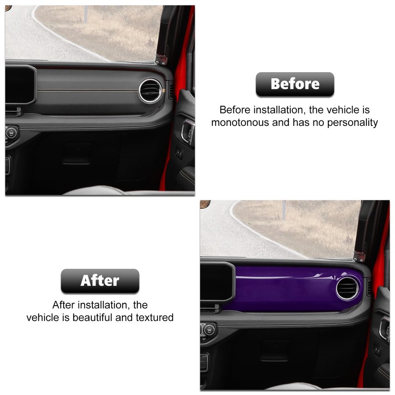 RT-TCZ Center Console Trim Cover Dashboard Control Panel Cover Decorative
