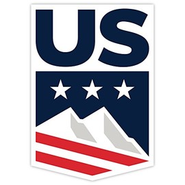 US ski snowboard team sticker decal 4" x 5"