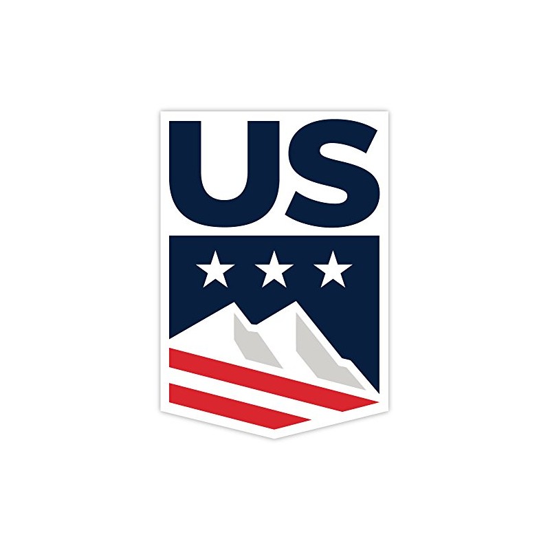 US ski snowboard team sticker decal 4" x 5"