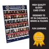 US Presidents posters 12 pack Binder Size 8.5x11 NEW 2025