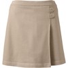 Lands' End Uniform Solid Knit Skort Above The Knee Khaki