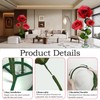 ASDFG Giant Artificial Flower 3PCS 3D Realistic Waterproof Fake Flowers