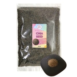 Hanamiraku Chia Seeds, Black, 14.1 oz (400 g), No Food Additives, Black, Super Food, Heat Sterilized, Made in Japan, Selected in Japan, Omega 3 (400g, Black Chia Seeds)