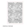 Sea Waves Background Pattern Plastic Embossing Folder, 3D Textured Impressions
