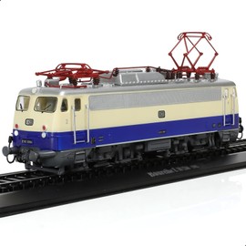 Risopen 1:87 Scale 1962 Baureihe E 10 1266 Train Model Set Plastic Locomotive Train with Track Set Stuff Train Ornament Model Adult Train Collection Set Train Gift for Kid