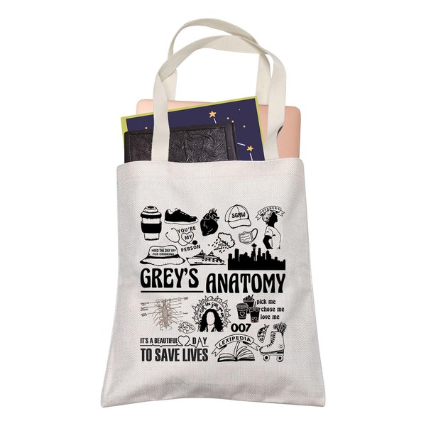 Hospital Doctor Anatomy Fans Merchandise Grey's Lover Shopping Bag for