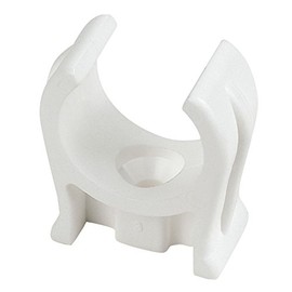 Merriway BH01892 (25 Pcs) 15mm (5/8 inch) Plastic Pipe Clip-White - Pack of 25 Pieces