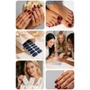 Gel Nail Strips for Women, 44Pcs, Pre-Cured, No UV Light,