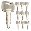91A07-01910 Ignition Keys with Keychain, 10PCS Heavy Equipment Key for