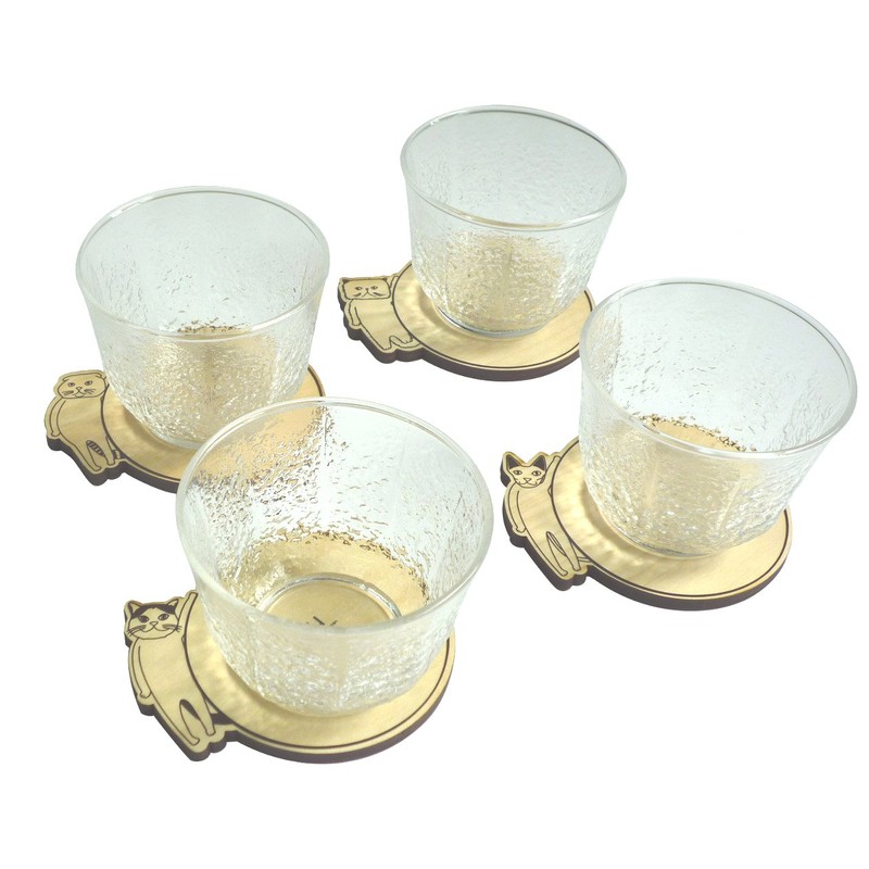 Yamato Kogei 4U Coaster Scottish Fold CAT YK17-101